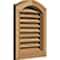 Ekena Millwork Arch Top Gable Vent Functional, Western Red Cedar Gable Vent w/ Brick Mould Face Frame, 16"W x 16"H GVWAR16X1600RFUWR - alternate 5